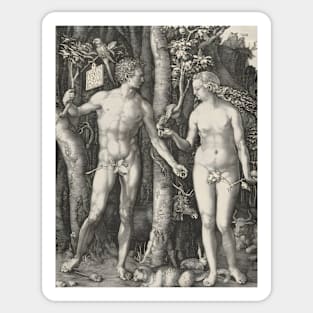 Adam and Eve by Albrecht Dürer Sticker